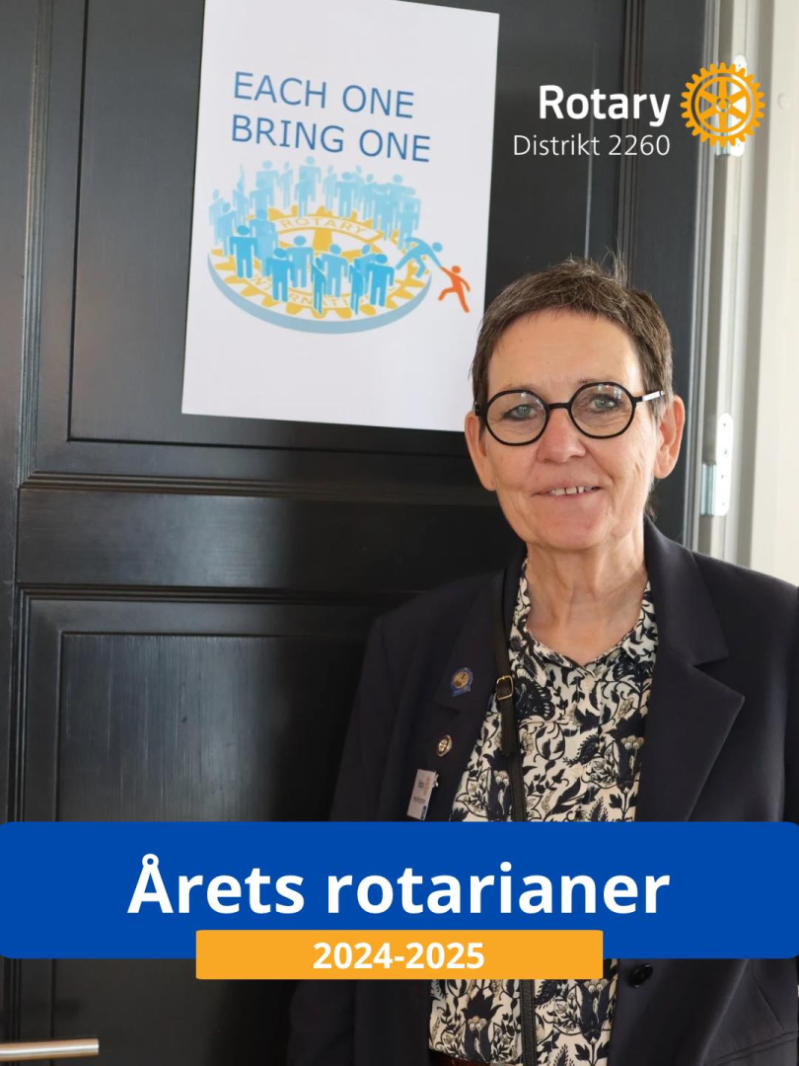 Vår egen HANNE er ÅRETS ROTARIANER i distriktet!